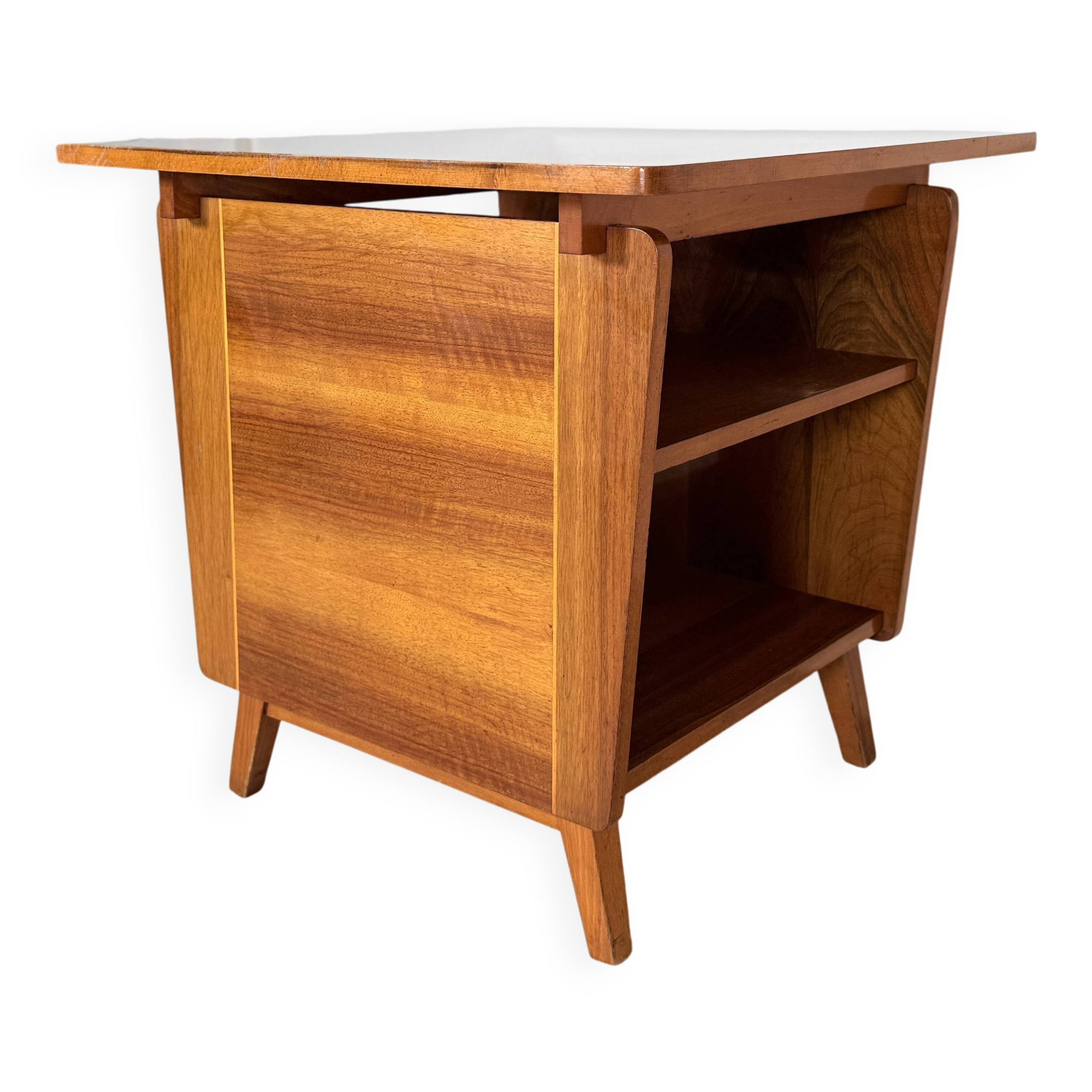 Table d'appoint vintage en finition guitare brillante, Bilea