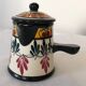 St Jean decorated earthenware teapot signed handmade decor