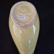 Saucière en faïence de Saint Clément Jaune et marron A083