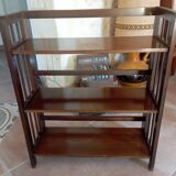 Foldable wooden shelf