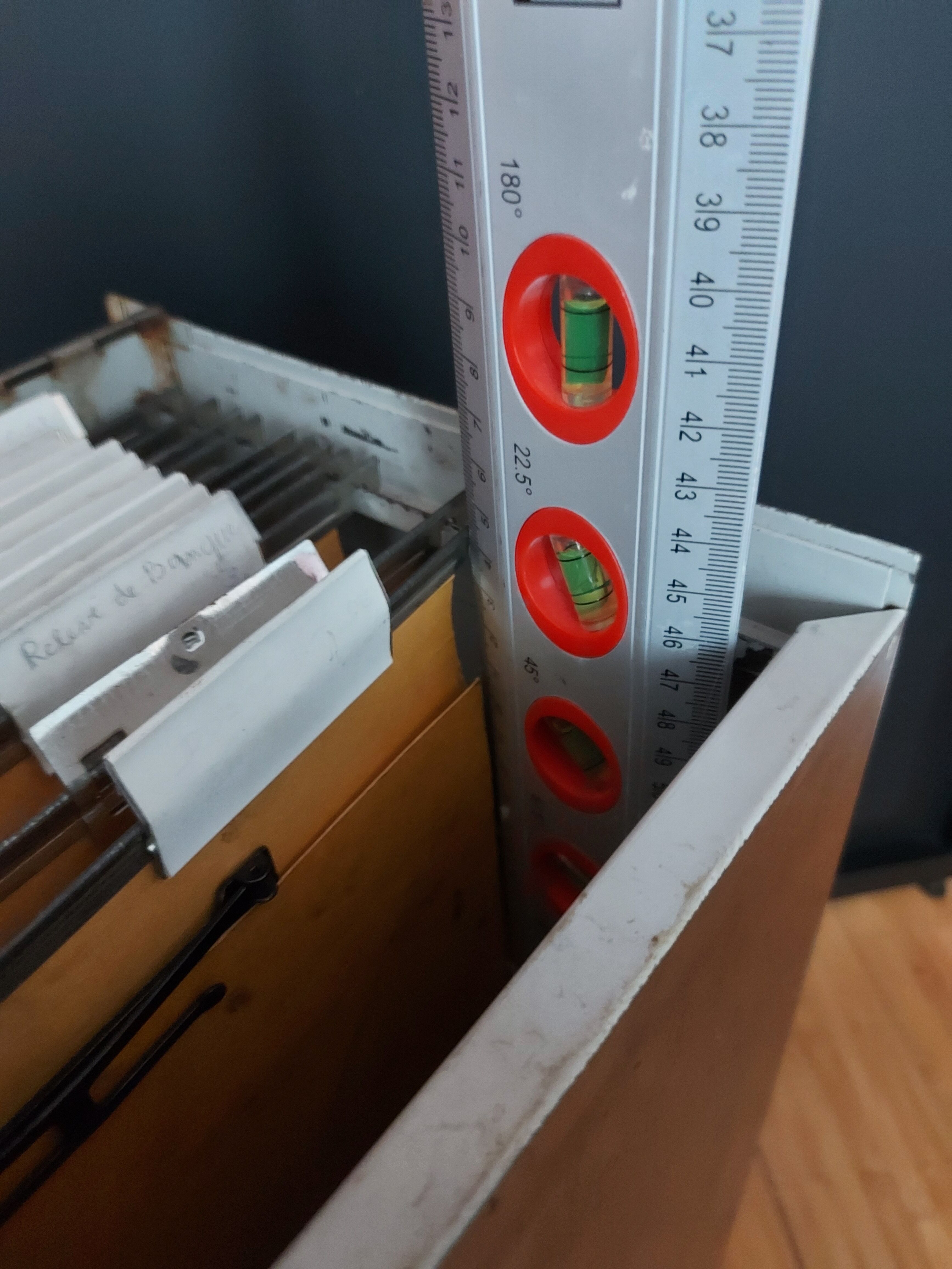 60-year-old metal storage box suspended folders 30x56X20 cm