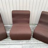 Set of 9 vintage fireside chairs