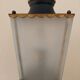 Arlus lamp in black metal, brass and glass circa 1950