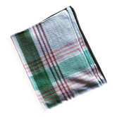 Vintage tablecloth, blue with stripes
