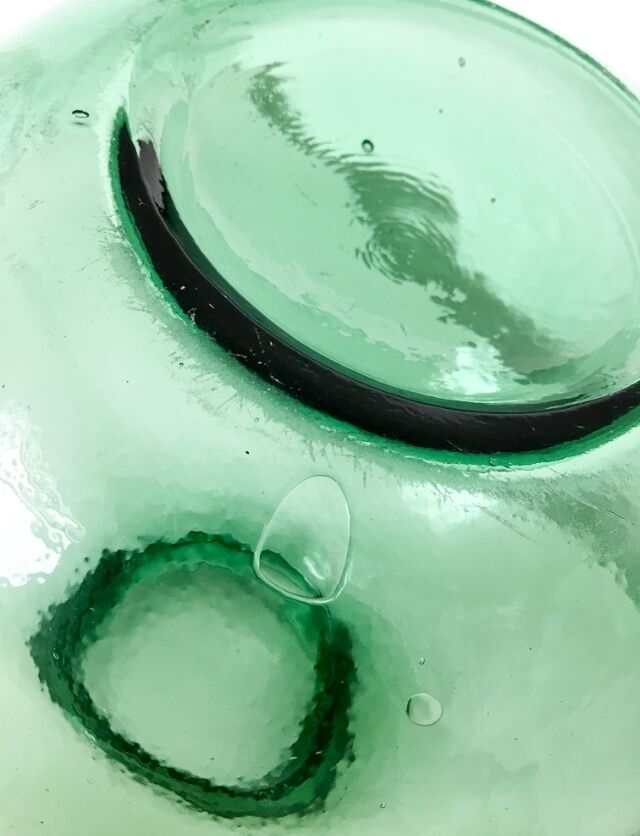 Bonbonne ronde verte