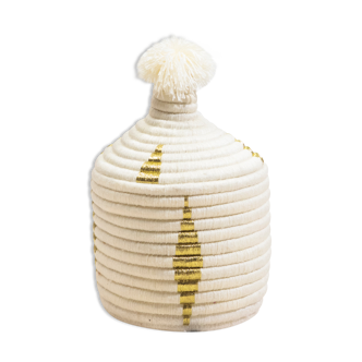 Corbeille berbere à pompon