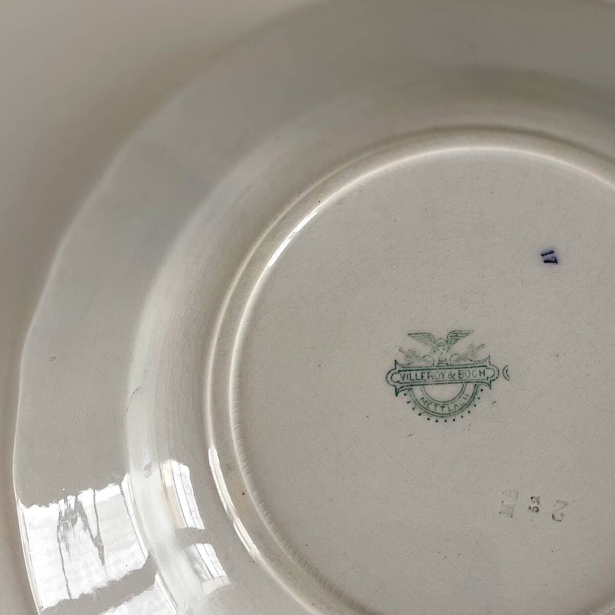 6 antique flat plates from the 19th century - Villeroy and Boch Mettlach