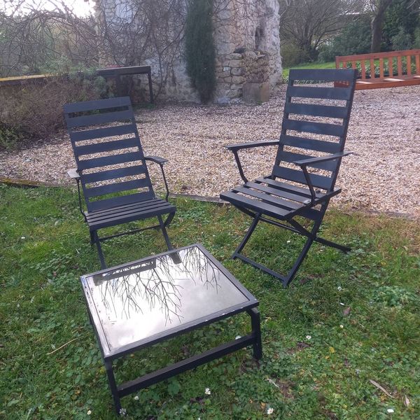 Ensemble de jardin métal