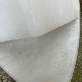 Set of 2 alabaster corner sconces