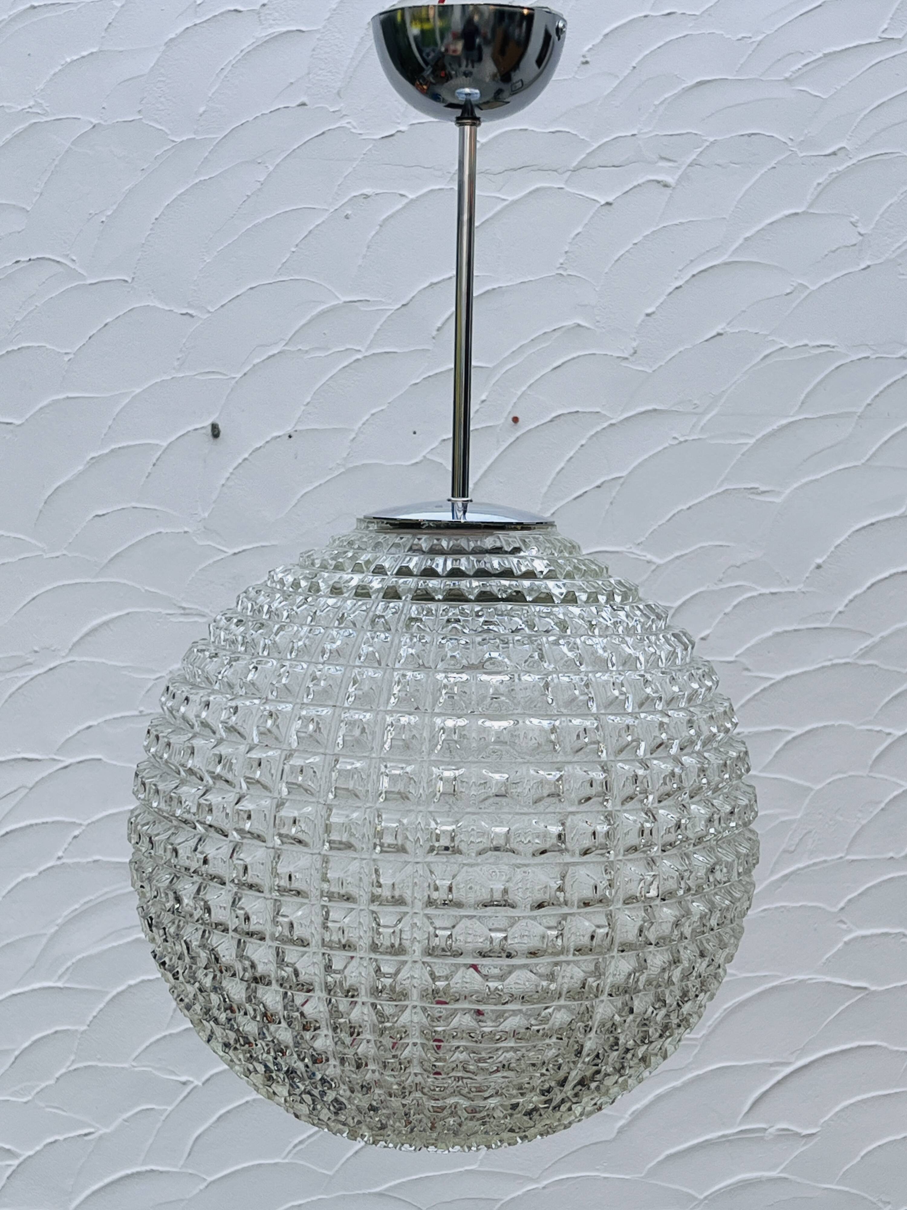 Holophane-style pendant lights