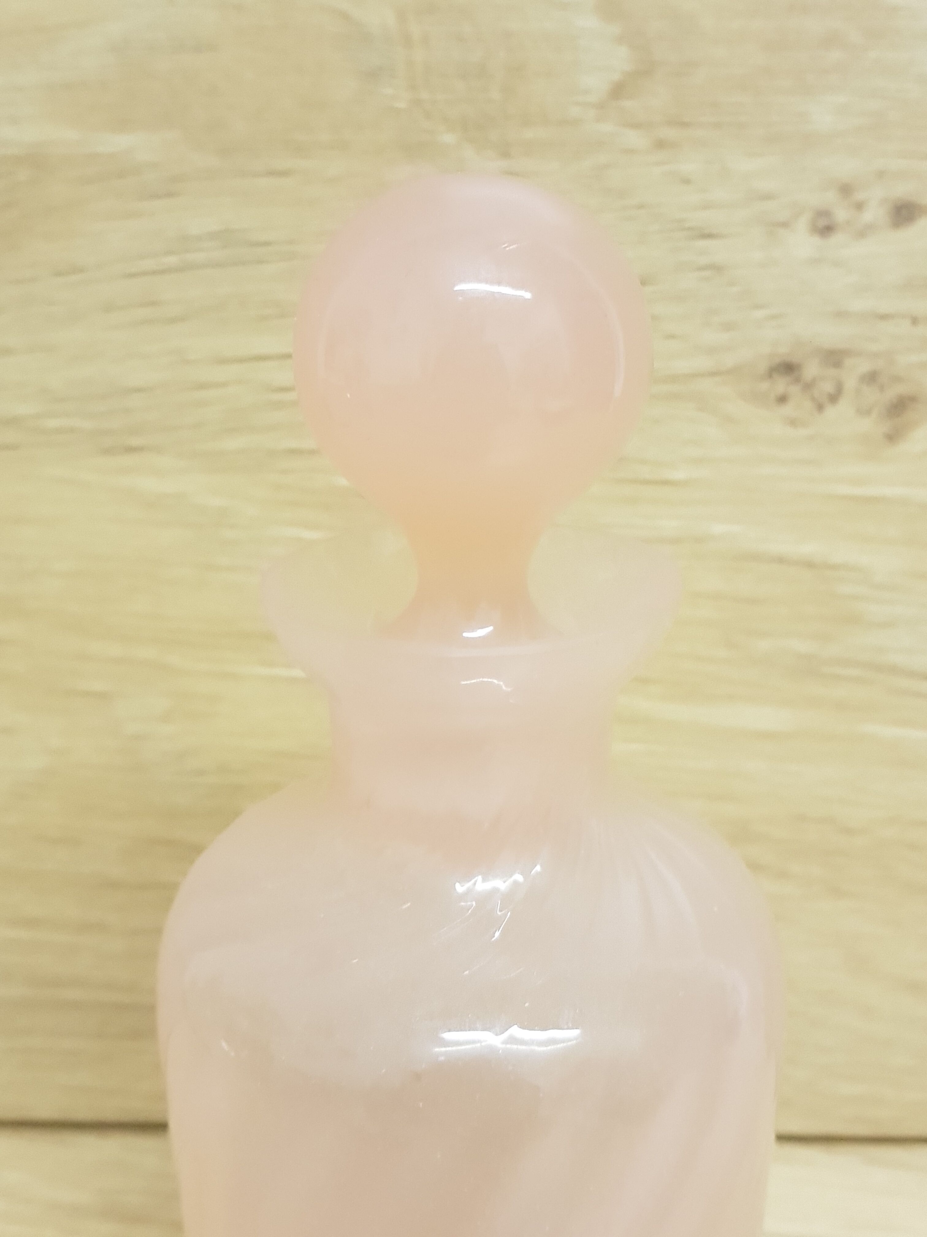 Pink opaline perfume bottle