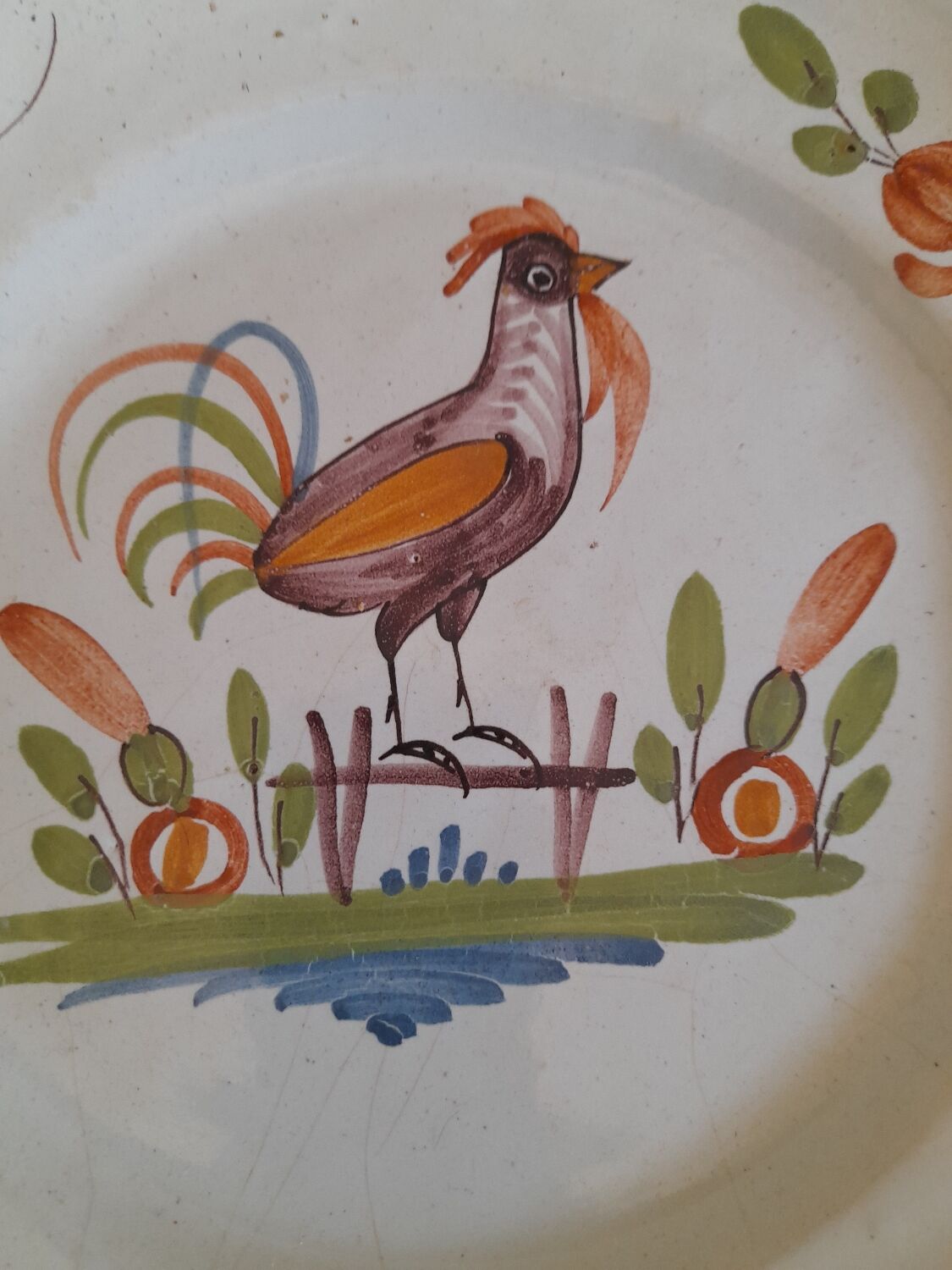 Eastern earthenware plate.