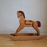 Wooden rocking horse