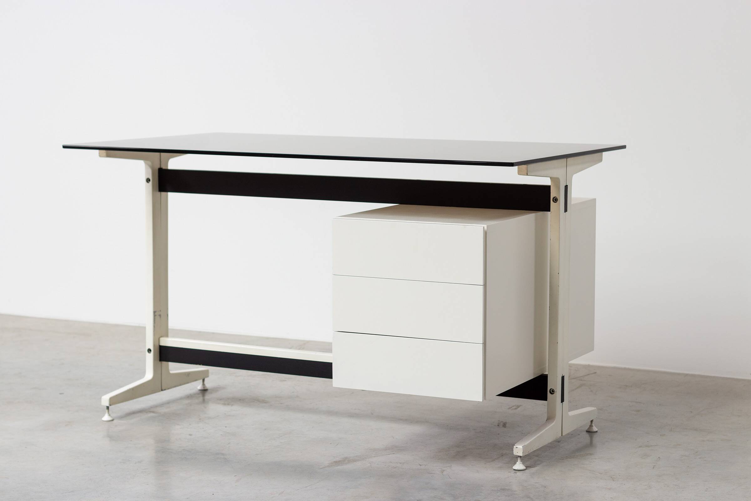 Etienne Fermigier Writing Desk French modernism France 1960s vintage design