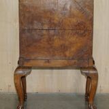Writing desk in pollard oak from around 1800 with claw and ball carved legs.