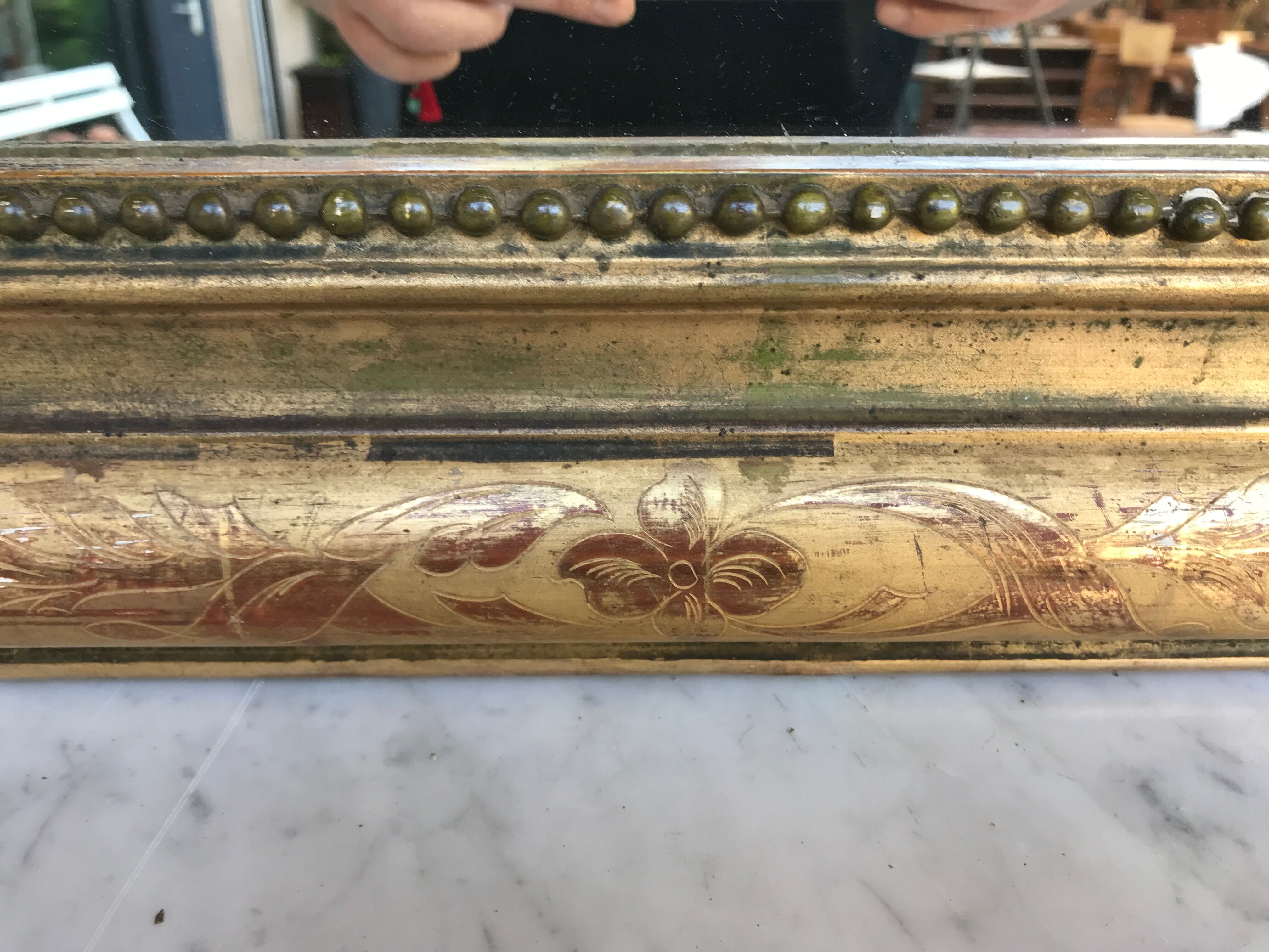 Louis Philippe Golden Mirror with Fine Gold