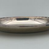 Oval plate silver metal gallia france prod christofle poincon shell