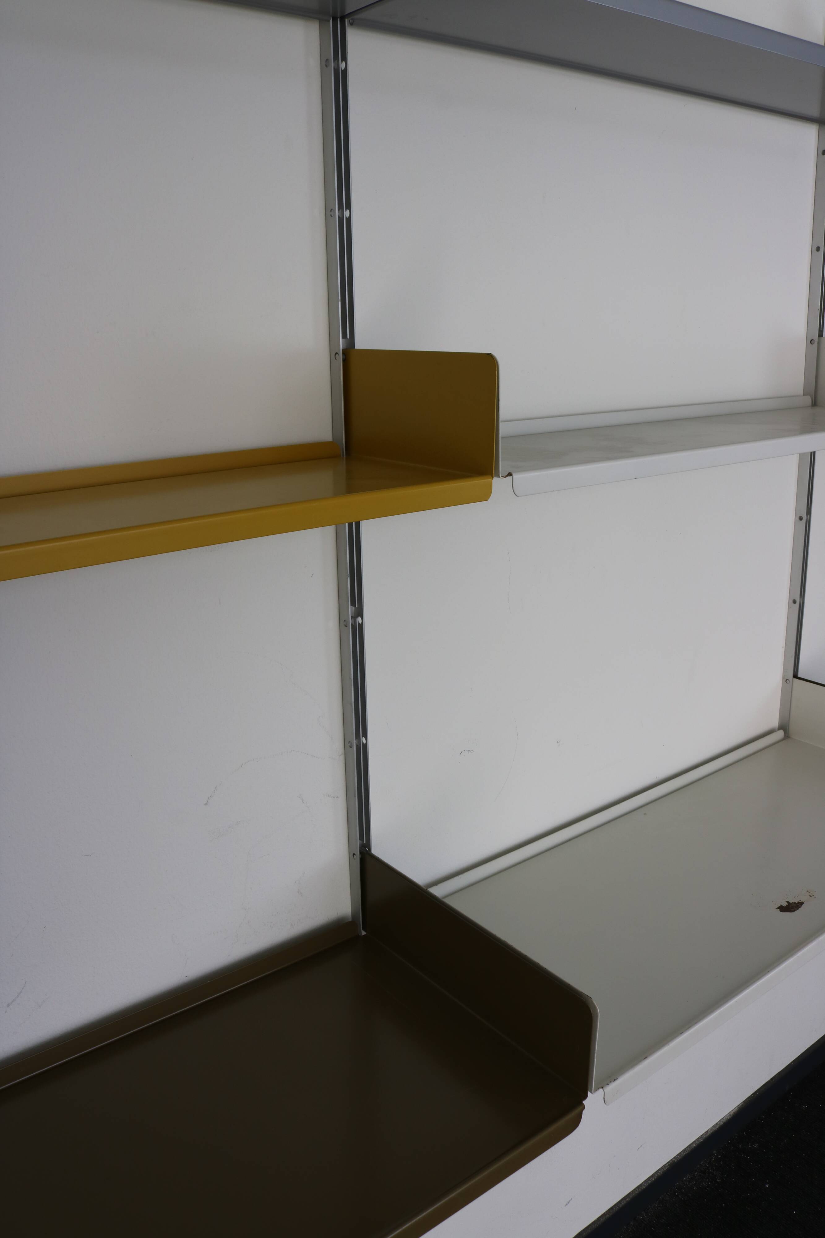 Original full metal Dieter Rams wall system for Vitsoe Germany