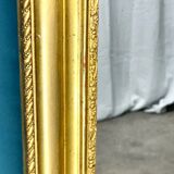 Antique mirror 150 x 65 cm Louis Philippe period. Gold leaf gilding. Very good condition