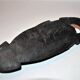 African mask smiling head in ebony wood sculpture africa 20x7cm