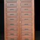 Sumptuous notary's card cabinet in mahogany (circa 1900)
