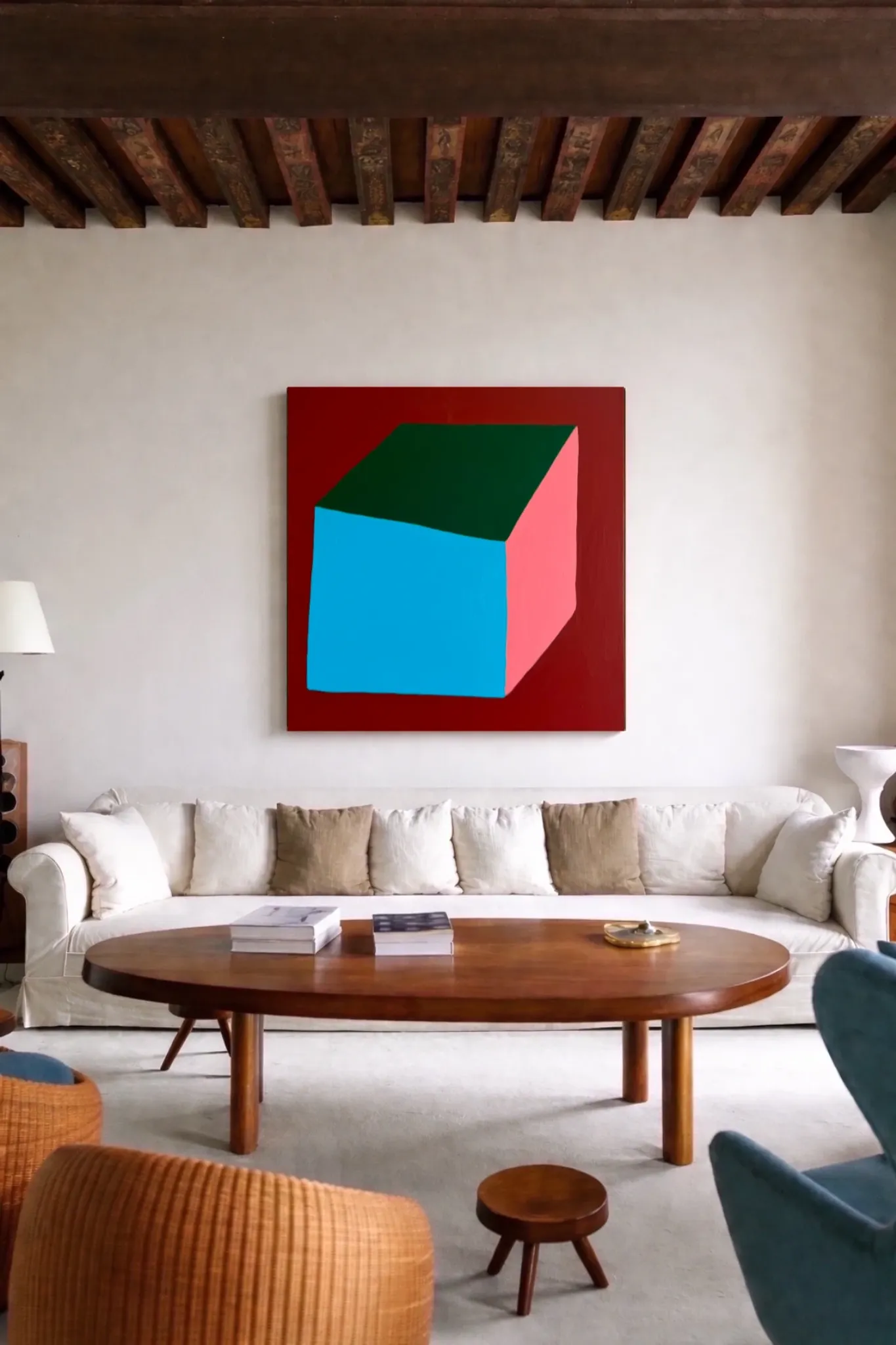 Contemporary canvas painting signed Bodasca "Volume n.1"