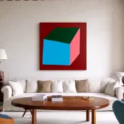 Contemporary canvas painting signed Bodasca "Volume n.1"