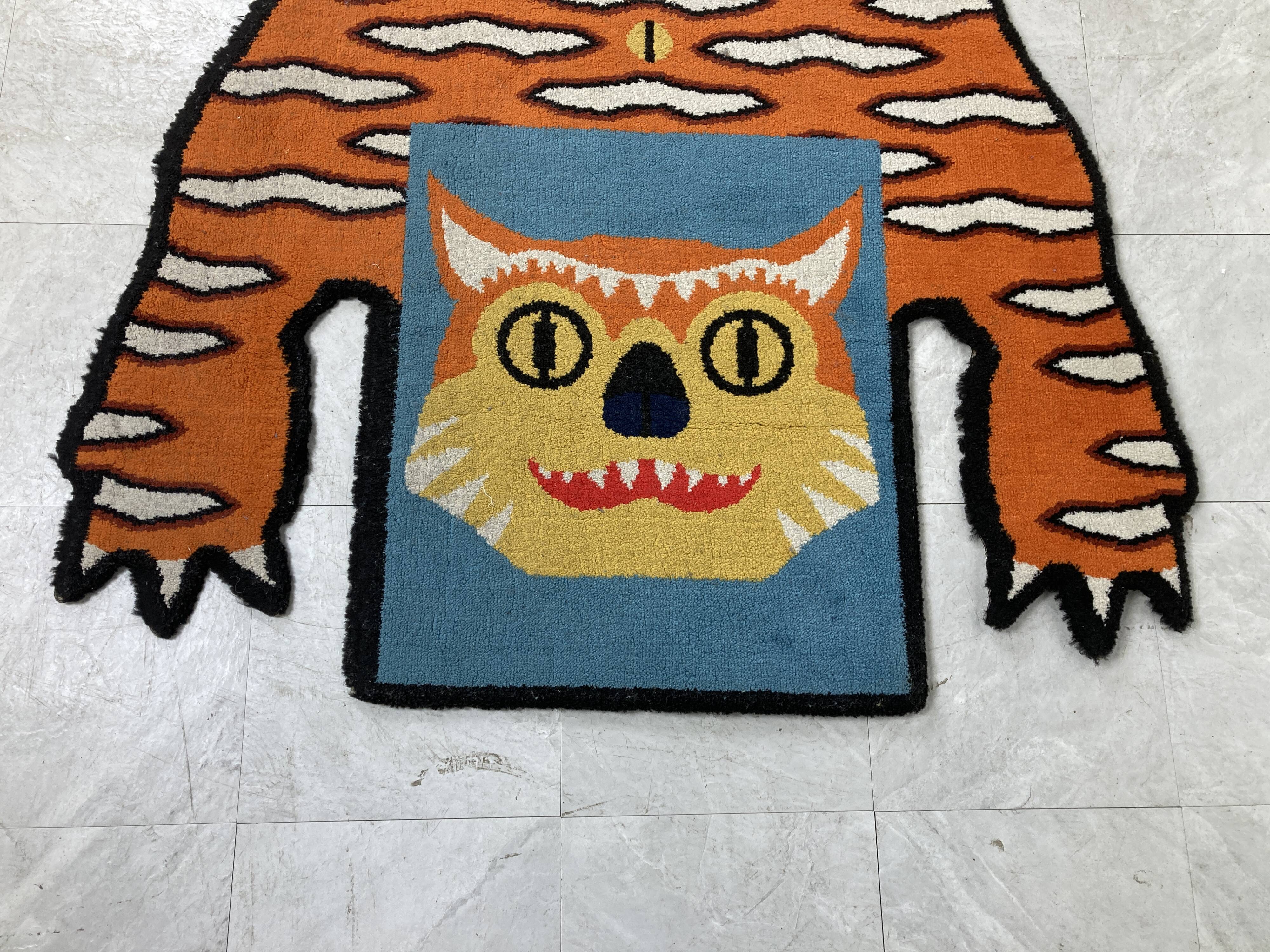 Tiger shaped rug by Walter van Beirendonck for Ikea, 1990s