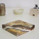 Smoking accessories in marble and onyx, 1970s, lot of 4