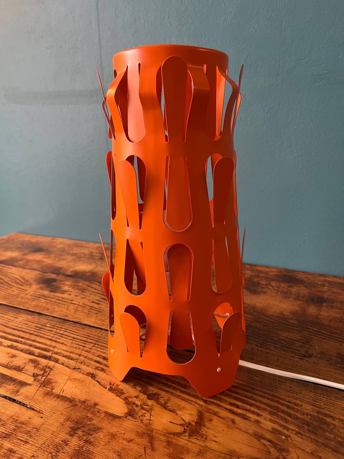 Ikea kajuta - table lamp with orange metal lampshade