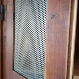 Vintage wooden wardrobe, 4 doors, cloakroom style.
