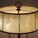 French Empire Style 3 Light Boulotte Table Lamp with Lion Feet and Shade