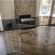 Large “Wire” Executive Desk by Terrence Conran - chrome and smoked glass - modular into a Coffee Table