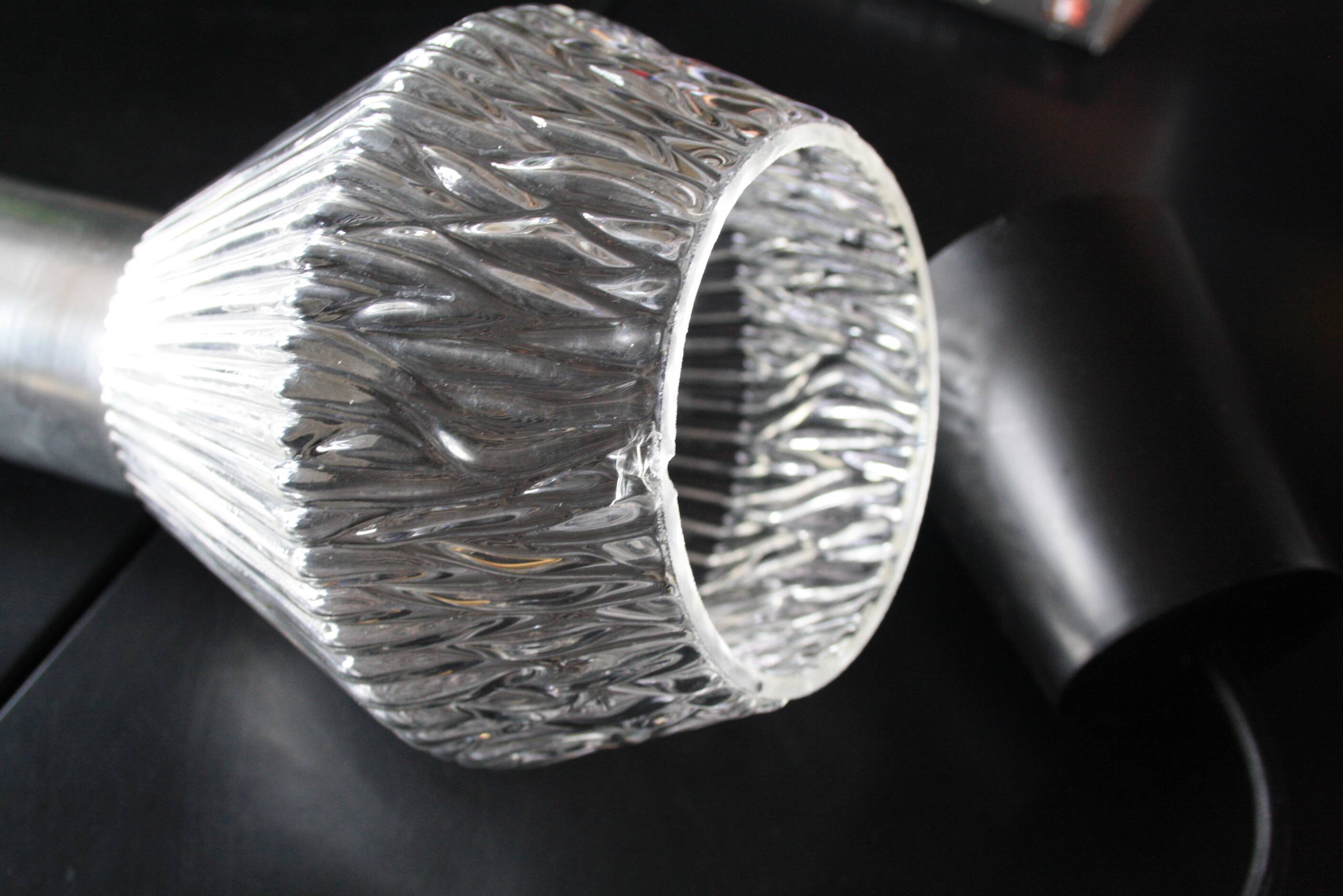 Glass & chrome suspension
