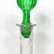 Ribbed blown glass decanter - twisted