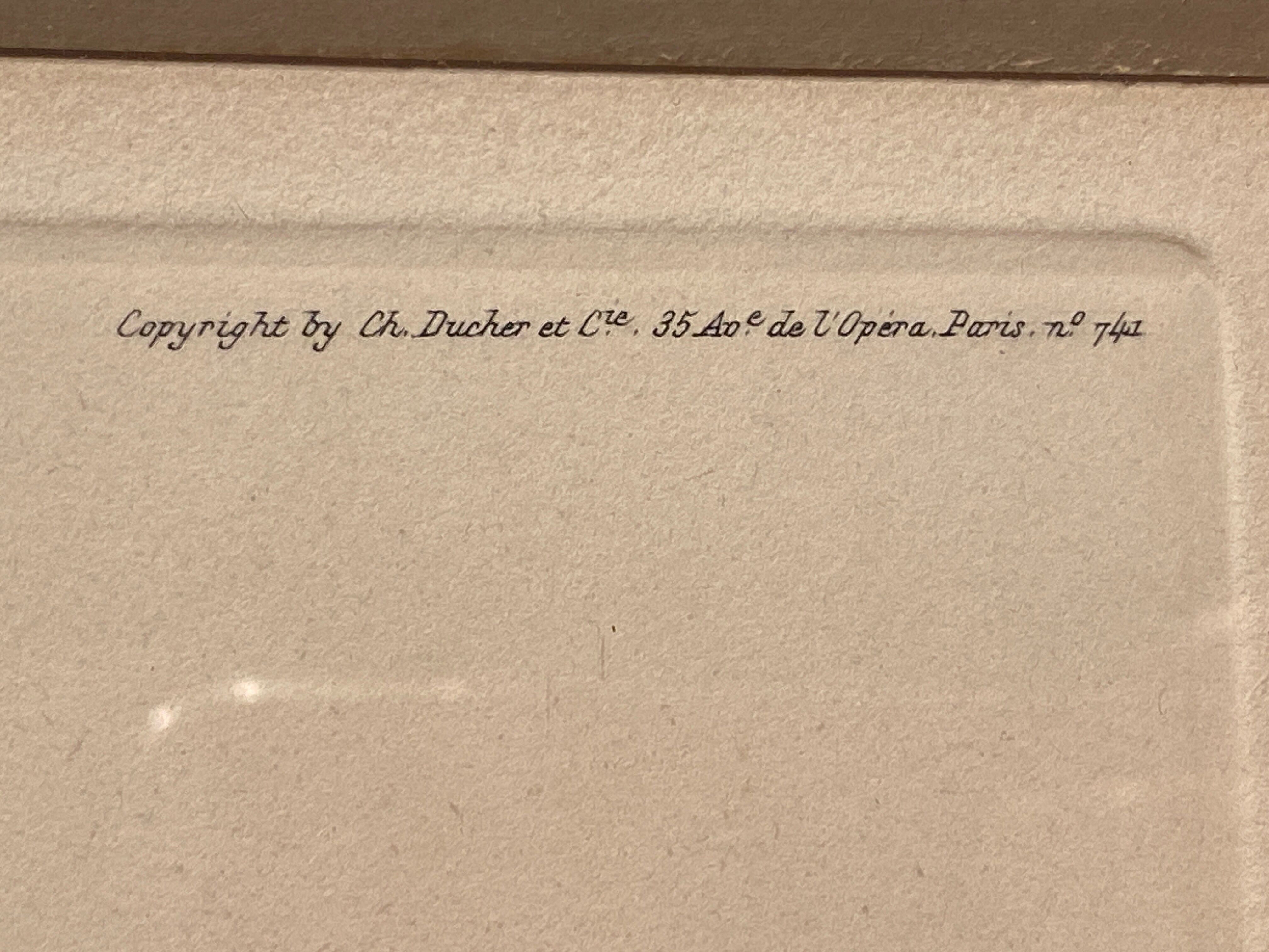 Gravure de chasse sur le thème de la bécasse sauvage