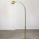 Mid-Century Arched Floor Lamp in Brass