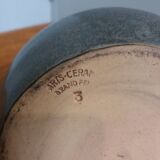 Pitcher michel and denise pointu arts céram sandstone from puisaye 50s 60s