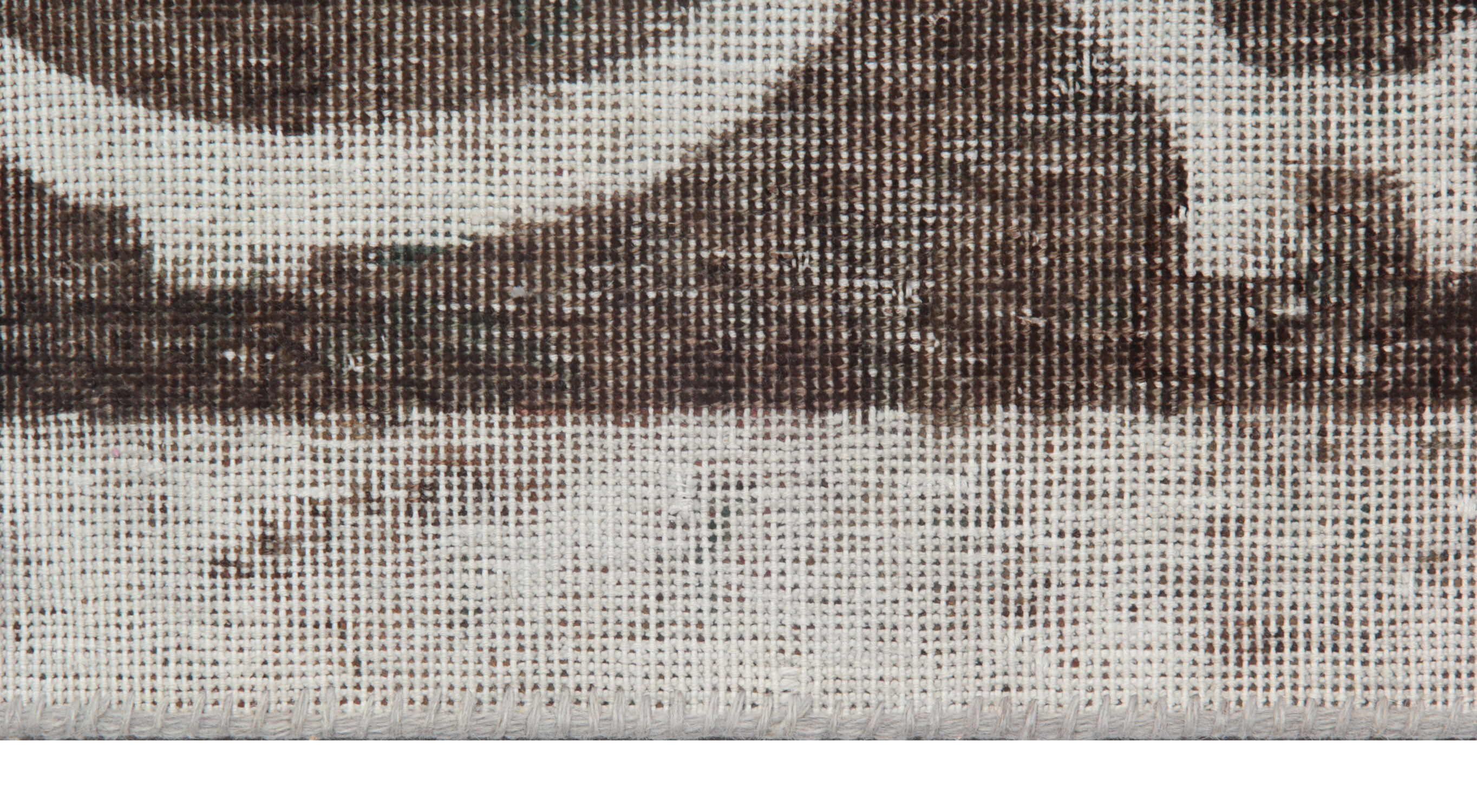 Persian hand woven overdyed wool carpet traditional oriental grey area rug- 0.90x139cm