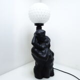 Ceramic love couple lamp and opaline ball