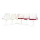 Set de 6 Chaises Tulip Par Eero Saarinen Pour Knoll International, 1970
