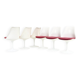 Set de 6 Chaises Tulip Par Eero Saarinen Pour Knoll International, 1970