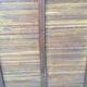 Oak double curtain workshop cabinet