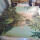 Large oil painting on wood by Jy Doussot contemporary French painter