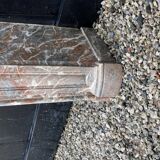 Early 19th century Louis XV style fireplace in grey Ardennes marble