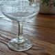 Service de 6 coupes à champagne vintage en verre gravé. Années 40/50's