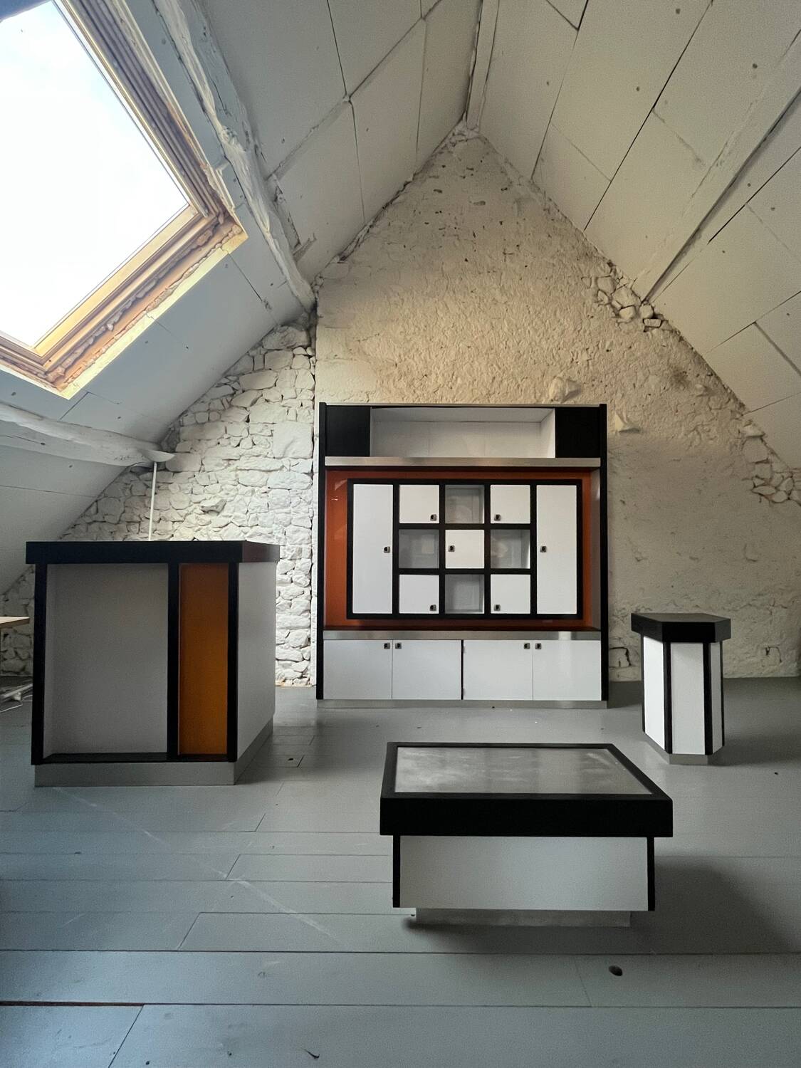 Atypical 1980s living room furniture set