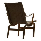 Pair of Swedish armchairs from the mid-century by Bruno Mathsson, model "Eva", 1960s.