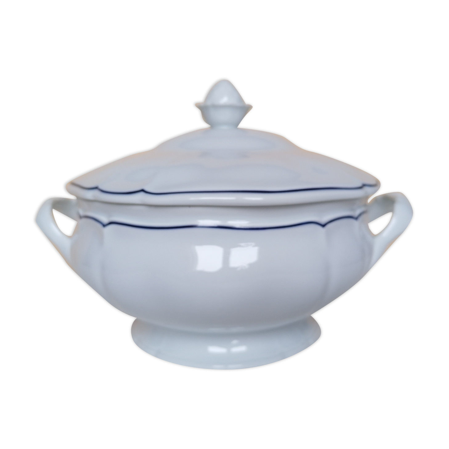Soup limoges porcelain old great fire