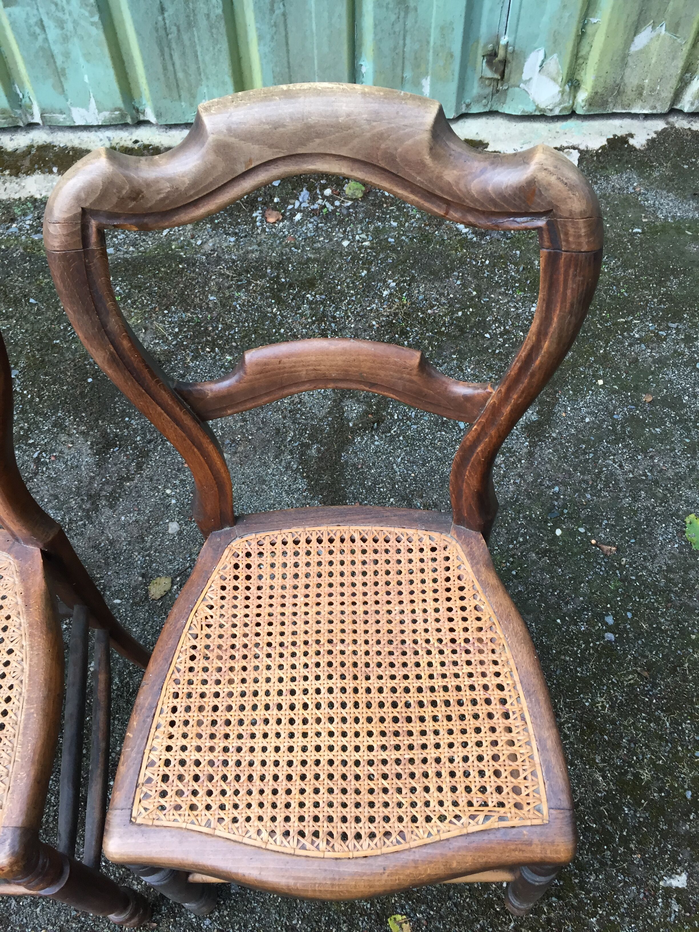 Louis Philippe style beech chairs
